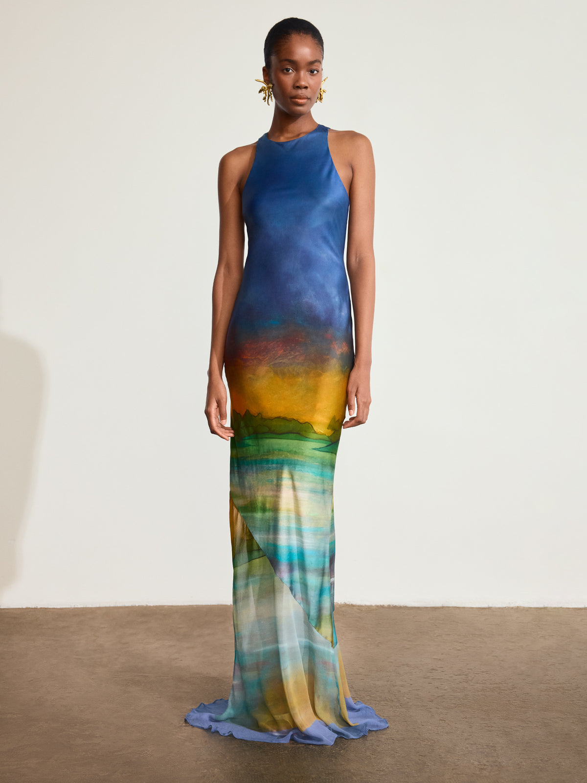 Tormenta Silk Long Dress