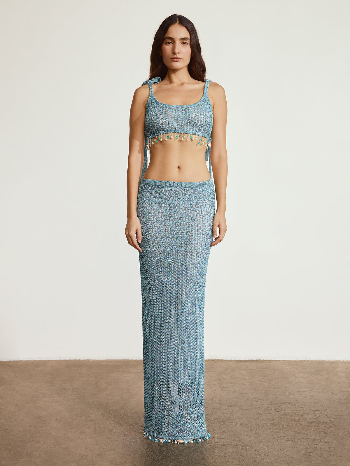 Luna Beaded Knit Bralette